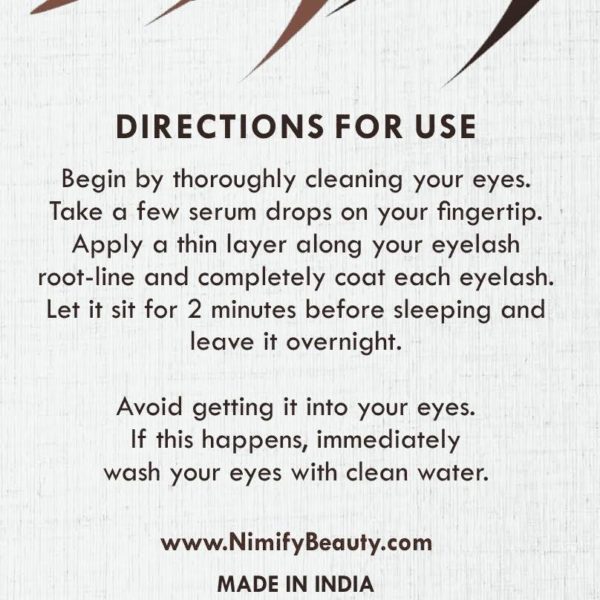 Nimify Beauty - Eyelash Growth Serum