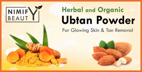 Nimify Beauty Herbal and Organic Ubtan Powder - Clear Glowing Skin - Beauty Tips By Nim