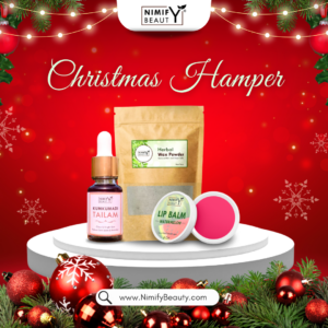 Nimify Beauty Christmas Hamper - Herbal Wax Powder. Kumkumadi, Lip Balm